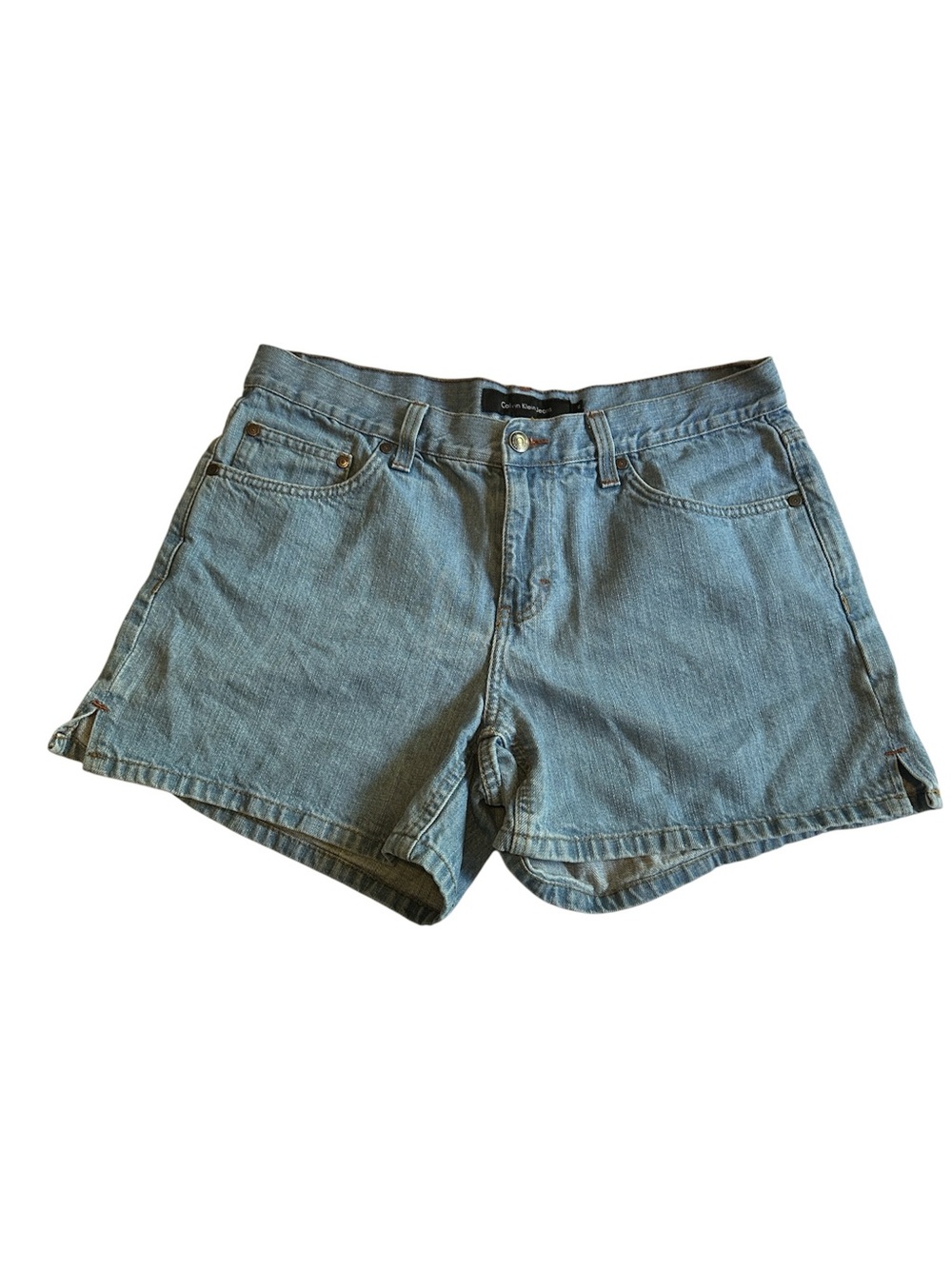 Classic Women's Vintage  Denim Shorts - Light Blue Size 12